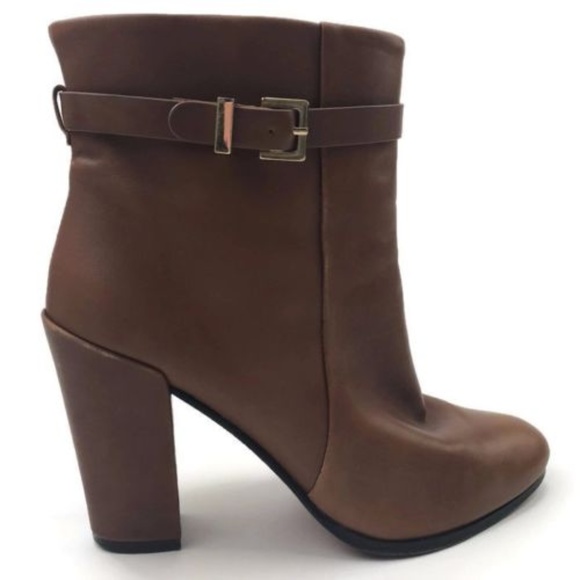 kate spade Shoes - Kate Spade Ankle Boots Brown Leather Pull On